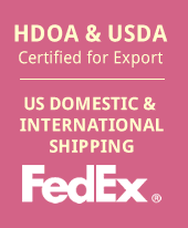 Certified for Export. US Domestic and International Shipping with FedEx